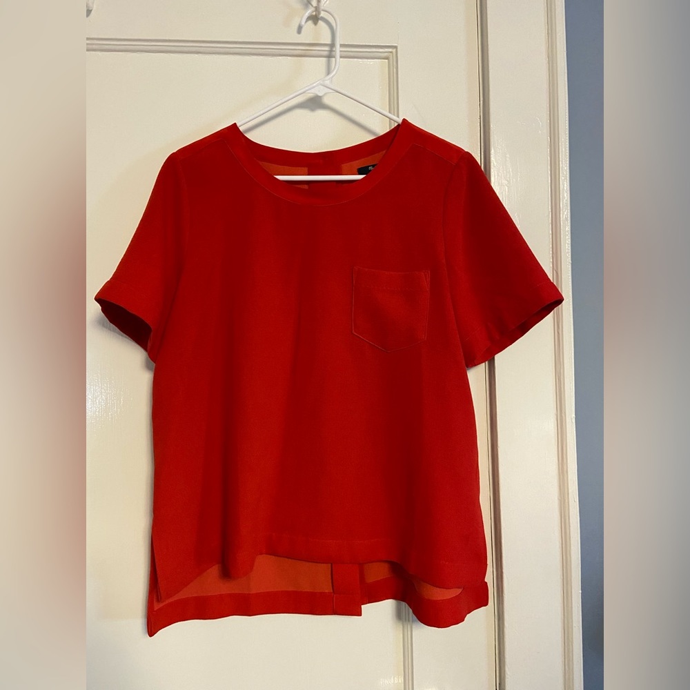 Madewell Red Short sleeve top